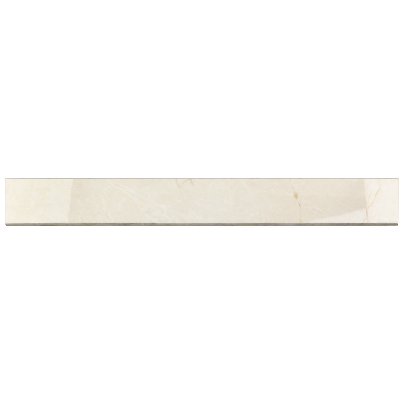 Carreau en porcelaine 24 "x 3" Bullnose, Beige