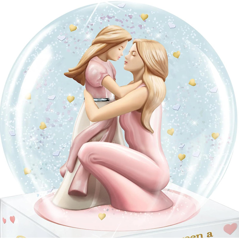 Un globe de paillettes musicales «A Mother and Daughter’s Love Is Forever»