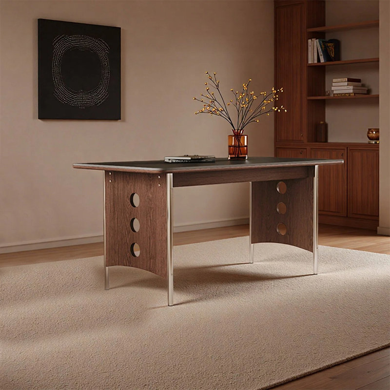 Table de salle à manger élégante et moderne, H 29,52 po x L 70,86 po x l 35,43 po
