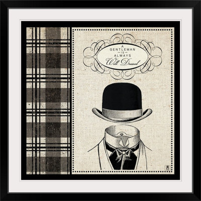 « i », reproduction d’impression Gentleman