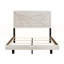 Lit double contemporain à finition chêne gris avec cadre en bois durable et tête de lit à motif de lignes pour les chambres à coucher modernes-1508700775
