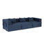 Canapé-lit convertible à plancher à compression avec structure fixe, modulaire désossé, sans assemblage, idéal pour les espaces polyvalents-217977166