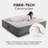 Intex 18-inch Inflatable Elevated Premium Comfort Airbed w/ Built-In Pump, King