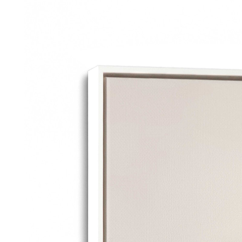 Ensemble de 3 grenat Whisper, Cadre flottant blanc opaque, H 31 po x l 63 po
