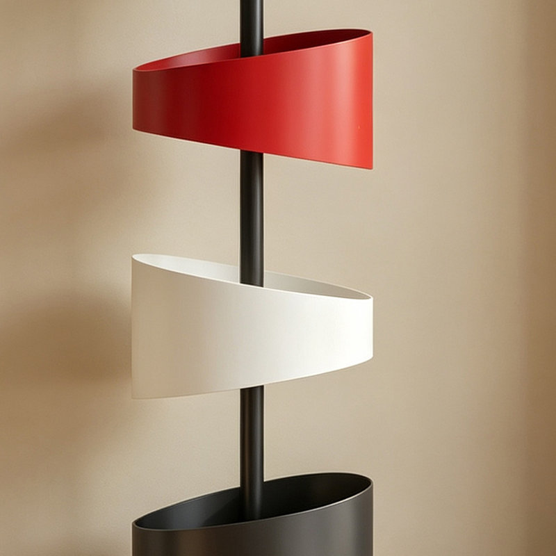 Support de rangement en métal Spiral