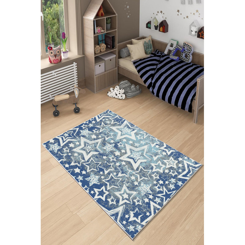 Eco-Friendly Area Rug (2 ft x 3.3 ft), 100% Polyester, 650 g/m² | Antibacterial & Non-Slip PVC Dot Underside, Pile Height: 0.2 inches | Machine Washable, Digital Print Design, Perfect for Living Room & Bedroom Decor