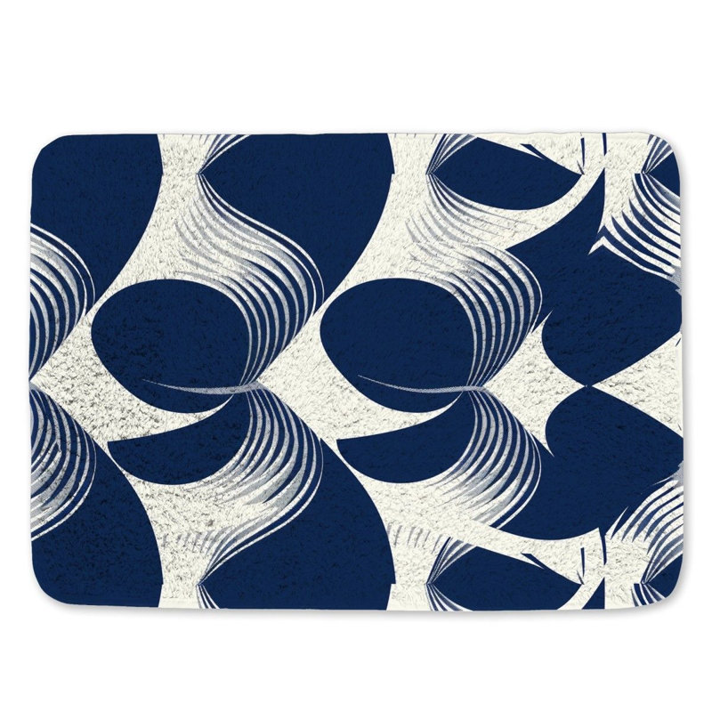 Latieka Microfiber / Microsuede Bath Mat, Single - 24" L x 17" W