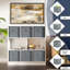Ensemble de 6 bacs de rangement pliables en tissu