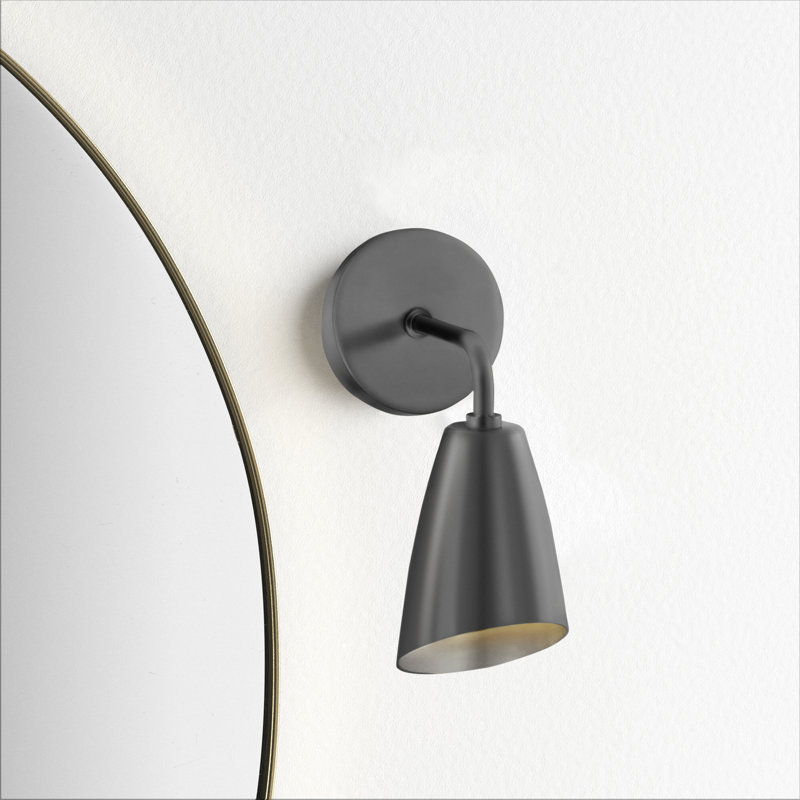 Miklos Armed Sconce, Old Bronze
