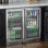 Réfrigérateur commercial pour boissons sous le comptoir, refroidisseur de bar à l'arrière de 36 pi avec 2 portes en verre, réfrigérateur à boissons pour boissons gazeuses de 8 pieds cubes Capacité en acier inoxydable approuvée par la NSF, acier i