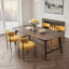 Dining Chairs Modern Teddy Fabric Upholstered Chairs with Curved Backrest and Black Metal Legs-937319351-938653894