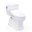TOTO® WASHLET®+ Eco Guinevere® Elongated 1.28 GPF Universal Height Toilet with S5 Bidet Seat, Cotton White - MW9743446CEFG#01