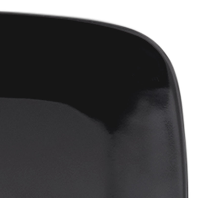 Radius Edge 7" Melamine Appetizer Plate, Black