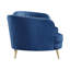 Ensemble de salon dos de chameau bleu