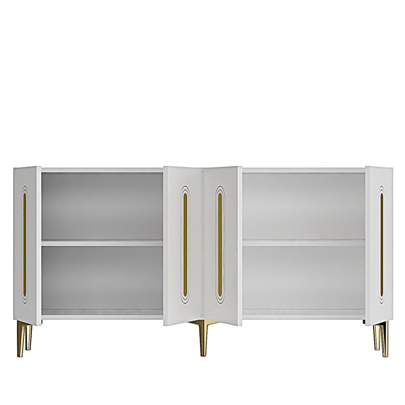 Console, White/Gold