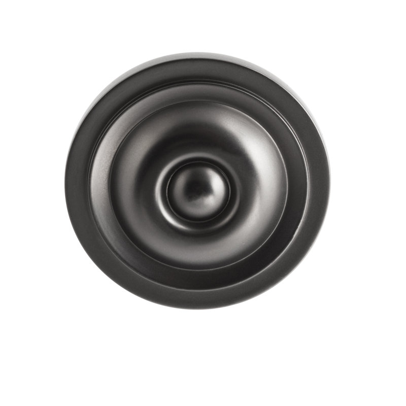 Pierce 1-3/8" Gunmetal Black Round Knob
