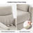 Anneisha Modern Swivel Rocker Power Recliner with Moveable Pillows-50270916
