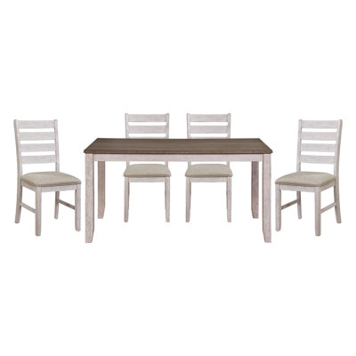 Dining Room Furniture Dining Set Rectangular Wooden Table and Side Chairs