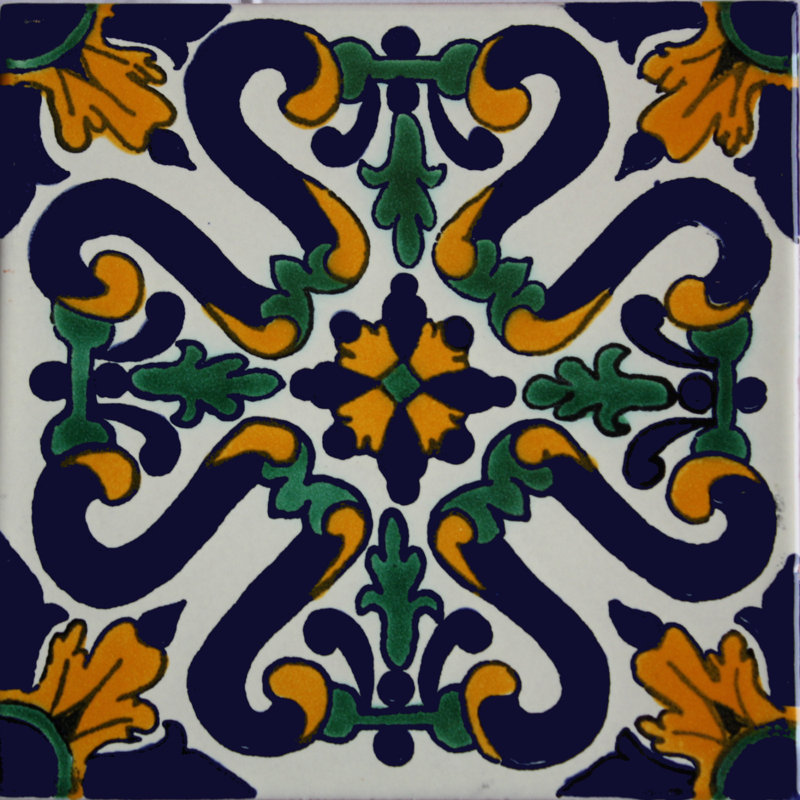 2 "x 2" 36 pièces TalaMex Ures tuile d'argile mexicaine faite à la main dosseret mosaïque