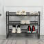 Range-chaussures réglable à 3 niveaux, organisateur de rangement pour chaussures autoportant avec tablettes de rangement convenant à l'entrée principale, vestibule