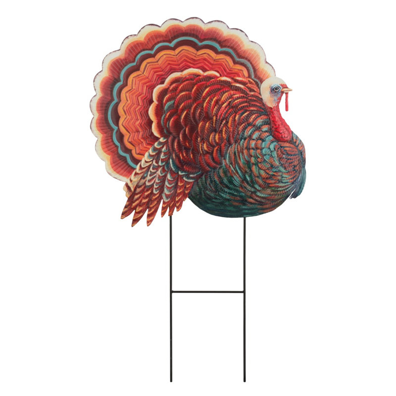 Weather Resistant Metal Animals Garden Stake