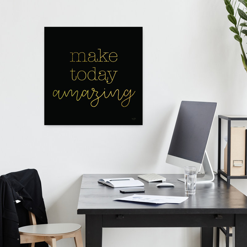 «Make Today Amazing Abstract», art contemporain, H 18 po x l 18 po
