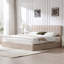Lit plateforme tapissier avec rangement Arcadia-2133545511-2134300606