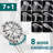 Topcraft 5-Inch Wall-Mounted Rain Shower Head With Multi-Function Handheld Shower-125562381