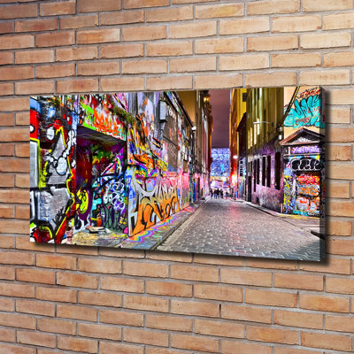 Colourful Graffiti - Wrapped Canvas Print