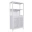 Armoire de rangement en bambou blanc