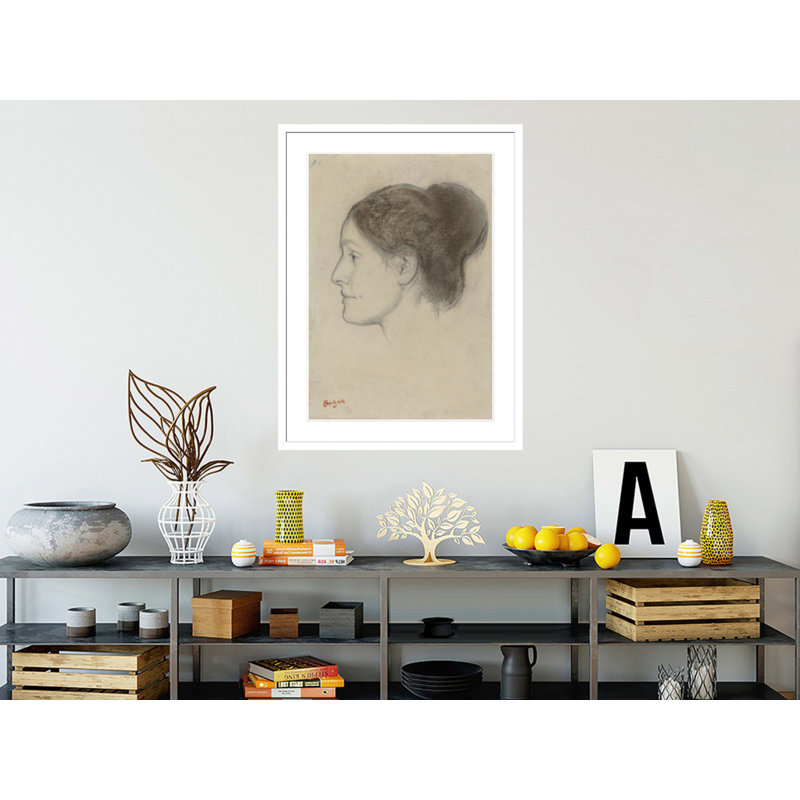 Hortense Valpinçon par Edgar Degas, impression giclée encadrée, H 41,5 po x l 31,05 po