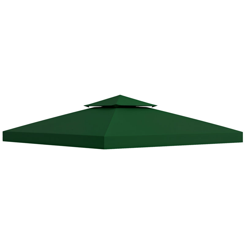 Ausbon Dakota Fields Green Polyester Replacement Canopy for Gazebo, Green