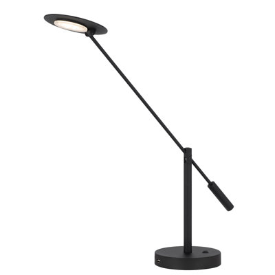 Lampe de bureau DEL à intensité variable, 52 cm de hauteur, noir sable, température de couleur réglable