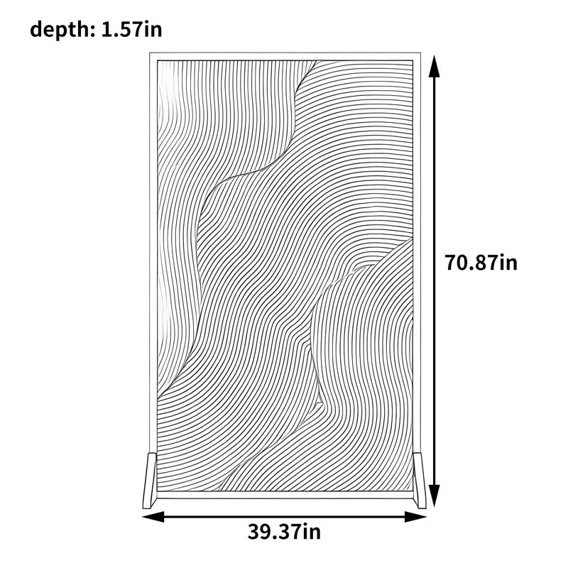 Carruth, H 70,87 po x l 39,37 po x P 1,57 po