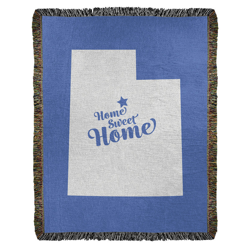 Jeté en coton tissé provo doux, l 50 po x L 60 po, Bleu