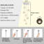 Luminaire suspendu en cristal 7 lumières