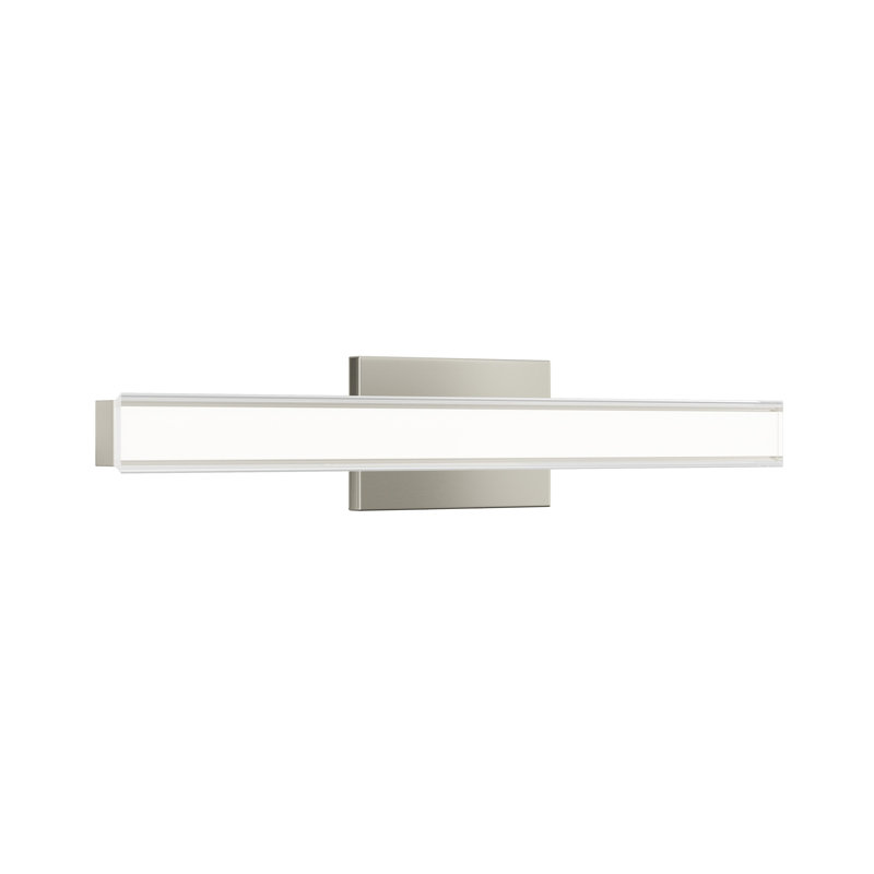 Phase 6.3 Collection 24" 5CCT Integrated LED Brushed Nickel Linear Vanity Light, Brushed Nickel, 24"