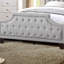 Mobilier de chambre à coucher tête de lit capitonné en polyfibre American Traditional-2127051-2127050