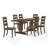 Heymann Trestle Dining Set with Solid Wood Chairs-805197702-711096411