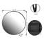 Armoire de salle de bain 31,5 po en métal noir mat avec miroir et tablettes réglables