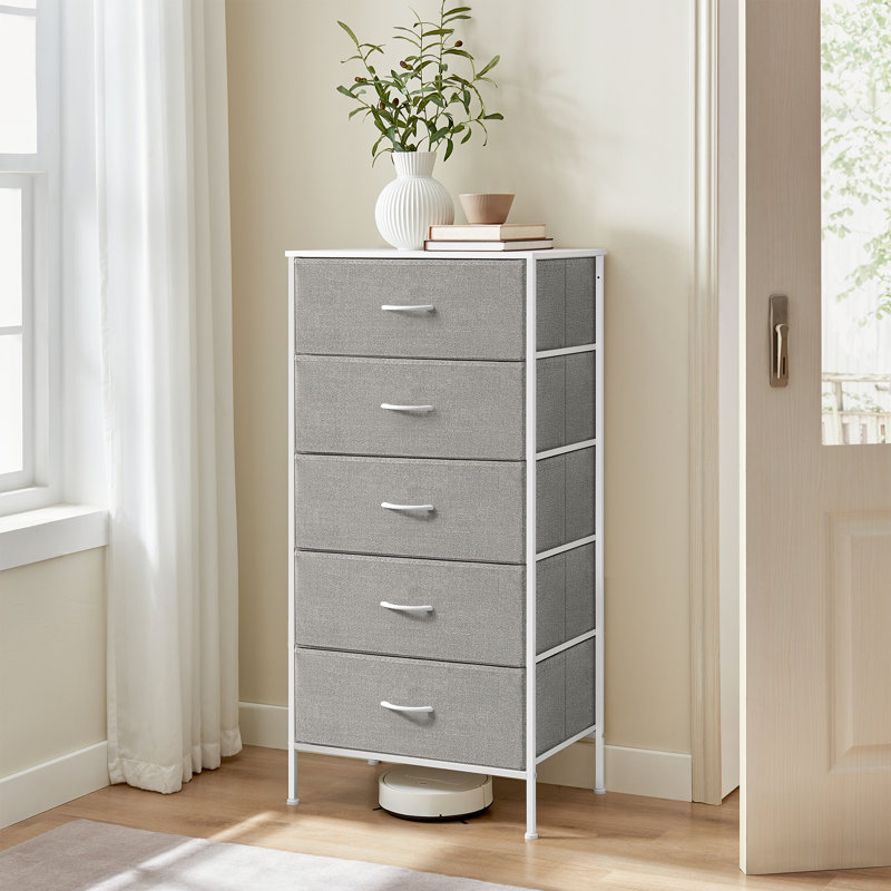 Commode 5 tiroirs, commode de chambre à coucher l 23,6 po Azilee