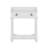 Retro Style Nightstand With Drawer And Open Shelf For Bedroom, Bedside Table With Turned Legs And Metal Handle,White