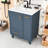 Bathroom Vanity with Door Shelf, Deep Drawer and 2-Tier Pull-Out Basket