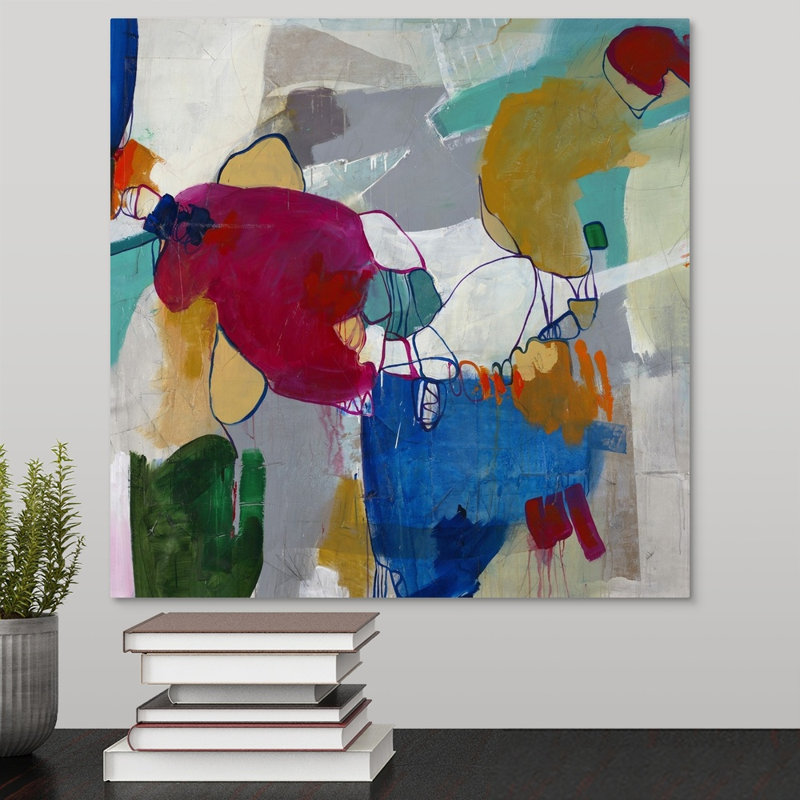 « voodoo vision », peinture sur toile, Toile tendue, H 16 po x l 16 po x P 1,25 po