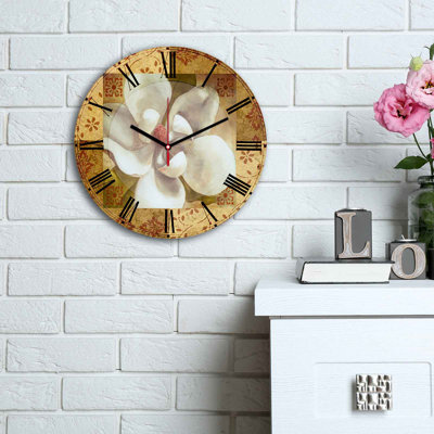 Elegant Decorative Wall Clock, 11.8 inches Diameter | 100% MDF with 0.2 inches Thickness | Stylish Design for Home or Office | Modern Timepiece Adds Sophistication to Any Space