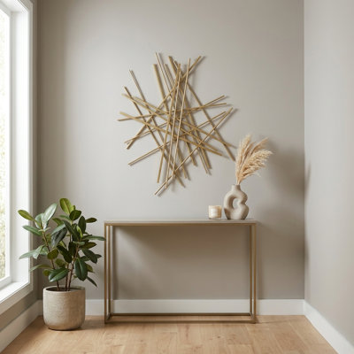 Art mural abstrait géométrique Avalon, décoration murale moderne, 35 po