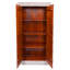 White Antique Hand-Carved Solid Wood Jungle Armoire
