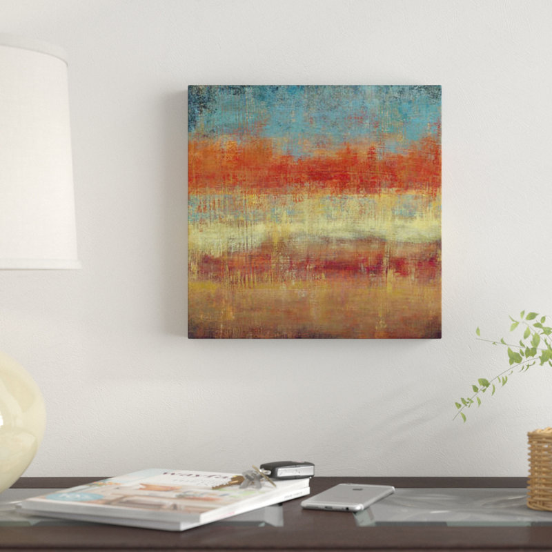 « subtil i », impression sur toile, H 12 po x l 12 po x P 0,75 po, Pas de tapis, Toile tendue