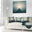 Coussin foncé imprimé Boardwalk dans Blue Sea-29339210-29340997