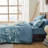 Bedsure Bed in a Bag - Reversible Flroal & Plant Pattern Printed with Comforters, Sheets, Pillowcases & Shams, 89GSM-122441035-110389485
